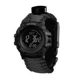 Наручний годинник Skmei 1356BK Tactic Compass Black (1080-2090)