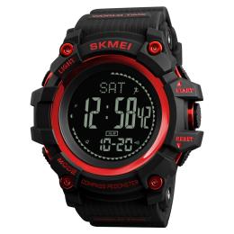 Наручний годинник Skmei 1356RD + Compass Black Red (1080-0970)