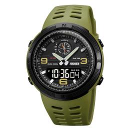 Наручний годинник Skmei 1655AGBK Army Green-Black (1080-2296)