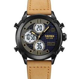Наручний годинник Skmei 1975LLTBNWT Light Brown-White Leather (1080-2011)