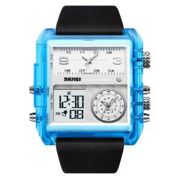 Наручний годинник Skmei 2020BU Blue Transparent (1080-1829)