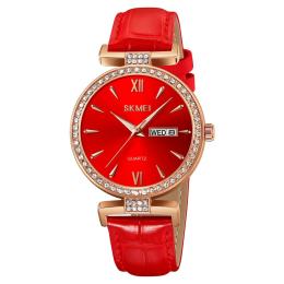 Наручний годинник Skmei 2090RGRD Rose Gold-Red (1080-2184)