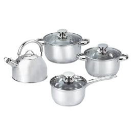 Набір посуду GUSTO Nuovo GT-1304-07 (2 каструлі, ківш, чайник)