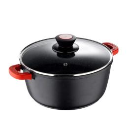 Каструля Bergner Chroma (BG-30114-BK) Black Red 20 см, 2.2 л