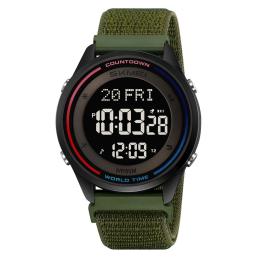 Наручний годинник Skmei 2412NAG Nylon Army Green (1080-2785)