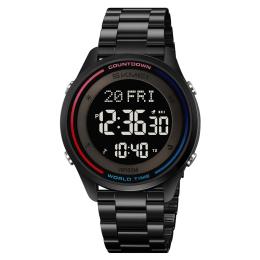 Наручний годинник Skmei 2412SBK Black Steel (1080-2784)