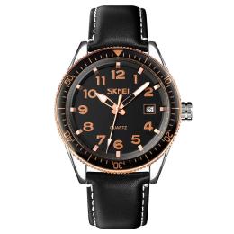 Наручний годинник Skmei 9232LRGBK Rose-Gold Black Leather (1080-1656)