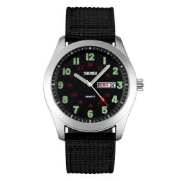 Наручний годинник Skmei 9112BK Silver (1080-1055)
