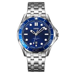 Наручний годинник Skmei 9276SSIBU Strap Blue Silver (1080-1550)
