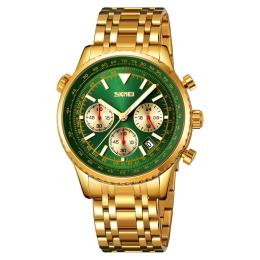 Наручний годинник Skmei 9333GDGN Gold Green (1080-2947)