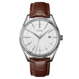 Наручний годинник Skmei 9298SISIBN Silver Brown (1080-1574)