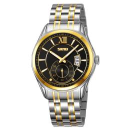 Наручний годинник Skmei 9319TGDBK Silver-Gold-Black (1080-2761)