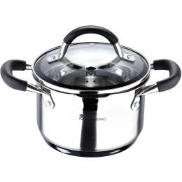 Каструля Bergner MasterPro Foodies collection 1.8 л Stainless Steel (BGMP-1504-BK)