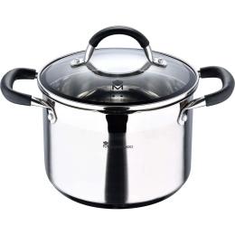 Каструля Bergner MasterPro Foodies collection 4 л Stainless Steel (BGMP-1505-BK)