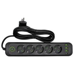 Мережевий фільтр YiWu HP-5-42 Black