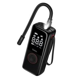 Автокомпресор Hoco ZP18 Enlighten portable smart air pump Black (6942007673303)