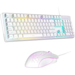 Комплект клавіатура та миша MageGee K1 Combo White (6971969723870-UA)