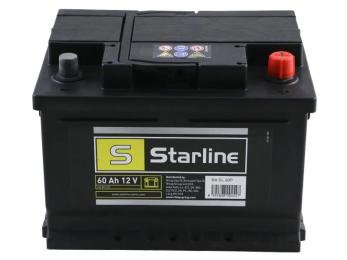 Автомобільний акумулятор Starline 12В 60Агод 540А R Plus (BA SL 60P)