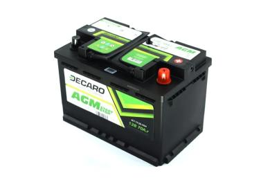 Автомобільний акумулятор Decaro 70Ah-12v AGM Start-Stop R EN760 (6СТ-70 (0) AGM)