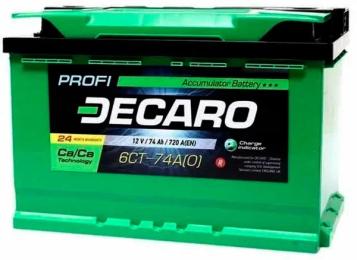 Автомобільний акумулятор Decaro 74Ah-12v PROFI R EN720 (6СТ-74 А3 (0) PRO)