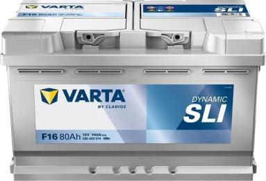 Автомобільний акумулятор Varta Dynamic SLI 12В 80Аг 740А R Plus (580400074)