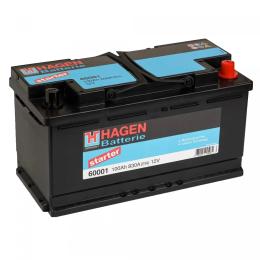 Автомобільний акумулятор HAGEN BATTERIE 12V 100Ah 830A R Plus 353 х 175 х 190 мм (60001)
