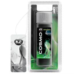 Автомобільний ароматизатор K2 Cosmo Green Apple з картонною підвіскою 50 мл (V208)