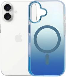 Чохол-накладка BeCover FIBRA Shock-Proof case with MagSafe для Apple iPhone 17 Blue (715440)