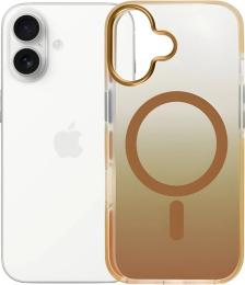 Чохол-накладка BeCover FIBRA Shock-Proof case with MagSafe для Apple iPhone 17 Gold (715444)