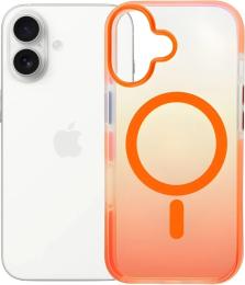 Чохол-накладка BeCover FIBRA Shock-Proof case with MagSafe для Apple iPhone 17 Orange (715446)
