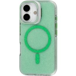 Чохол-накладка BeCover FIBRA Star Shine with MagSafe для Apple iPhone 17 Green (715413)