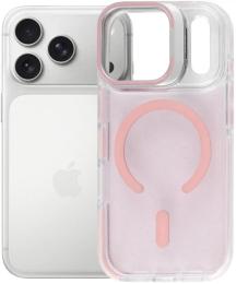 Чохол-накладка BeCover FIBRA Star Shine with MagSafe для Apple iPhone 17 Pro Light Pink (715428)