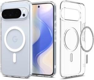 Чохол-накладка Spigen Spigen Ultra Hybrid Metal Ring MagFit for Google Pixel 10 Pro XL Clear White (ACS09725)
