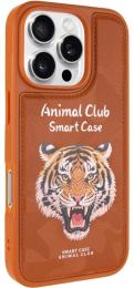 Чохол-накладка EpiK TPU + PC чехол Animal Club для Apple iPhone 16 Pro (6.3) Chocolate