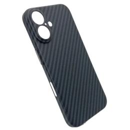 Чохол-накладка BeCover FIBRA Carbonite case with MagSafe для Apple iPhone 17 Black (715406)