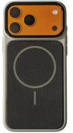 Чохол-накладка EpiK PC TechWoven Hybrid with MagSafe для Apple iPhone 17 Pro Max (6.9) Gray Black