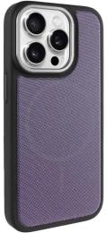 Чохол-накладка EpiK PC TechWoven Hybrid with MagSafe для Apple iPhone 15 Pro Max (6.7) Black Purple