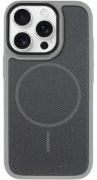 Чохол-накладка EpiK PC TechWoven Hybrid with MagSafe для Apple iPhone 16 Pro (6.3) Gray Black