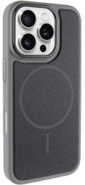 Чохол-накладка EpiK PC TechWoven Hybrid with MagSafe для Apple iPhone 16 Pro Max (6.9) Gray Black