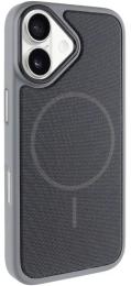 Чохол-накладка EpiK PC TechWoven Hybrid with MagSafe для Apple iPhone 17 (6.3) Gray Black