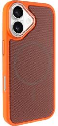 Чохол-накладка EpiK PC TechWoven Hybrid with MagSafe для Apple iPhone 17 (6.3) Orange Brown