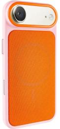 Чохол-накладка EpiK PC TechWoven Hybrid with MagSafe для Apple iPhone 17 Air (6.5) Pink Orange
