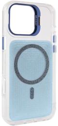 Чохол-накладка EpiK TPU + PC Jewel Sparkle with MagSafe для Apple iPhone 16 Pro (6.3) Royal Blue
