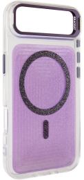 Чохол-накладка EpiK TPU + PC Jewel Sparkle with MagSafe для Apple iPhone 17 Air (6.5) Lavender