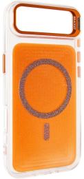 Чохол-накладка EpiK TPU + PC Jewel Sparkle with MagSafe для Apple iPhone 17 Air (6.5) Orange