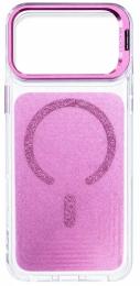 Чохол-накладка EpiK TPU + PC Jewel Sparkle with MagSafe для Apple iPhone 17 Pro (6.3) Pink