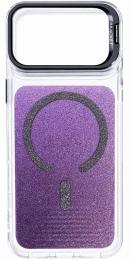Чохол-накладка EpiK TPU + PC Jewel Sparkle with MagSafe для Apple iPhone 17 Pro (6.3) Violet