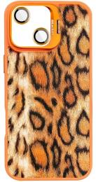 Чохол-накладка EpiK TPU + PC Wild Leopard with MagSafe and Lens для Apple iPhone 13/14 (6.1) Orange