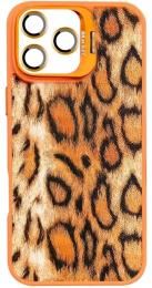 Чохол-накладка EpiK TPU + PC Wild Leopard with MagSafe and Lens для Apple iPhone 15 Pro (6.1) Orange