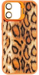 Чохол-накладка EpiK TPU + PC Wild Leopard with MagSafe and Lens для Apple iPhone 17 (6.3) Orange